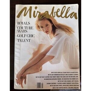1990 APRIL MIRABELLA MAGAZINE - UMA THURMAN COVER - FASHION -